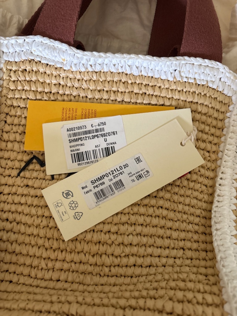 Marni small macrame shopper tote - Picture 6 of 6